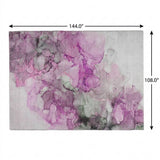 9' X 12' Pink And Blush Abstract Shag Washable Area Rug With UV Protection - HomeRoots - Flyclothing LLC
