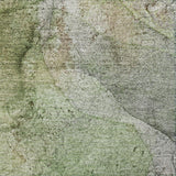 5' X 8' Olive Green And Green Abstract Shag Washable Area Rug With UV Protection - HomeRoots - Flyclothing LLC
