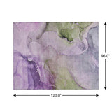 8' X 10' Purple And Lavender Abstract Shag Washable Area Rug With UV Protection - HomeRoots - Flyclothing LLC
