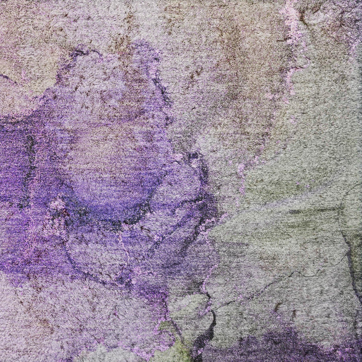 8' X 10' Purple And Lilac Abstract Shag Washable Area Rug With UV Protection - HomeRoots - Flyclothing LLC