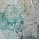3' X 5' Teal And Gray Abstract Shag Washable Area Rug With UV Protection - HomeRoots - Flyclothing LLC