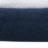 Set of Six White And Navy Blue Greek Key Turkish Cotton Towel Set - HomeRoots - Flyclothing LLC