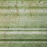 5' X 8' Green And Gray Striped Shag Washable Area Rug With UV Protection - HomeRoots - Flyclothing LLC