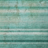 5' X 8' Aqua And Gray Striped Shag Washable Area Rug With UV Protection - HomeRoots - Flyclothing LLC