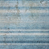 8' X 10' Blue And Gray Striped Shag Washable Area Rug With UV Protection - HomeRoots - Flyclothing LLC