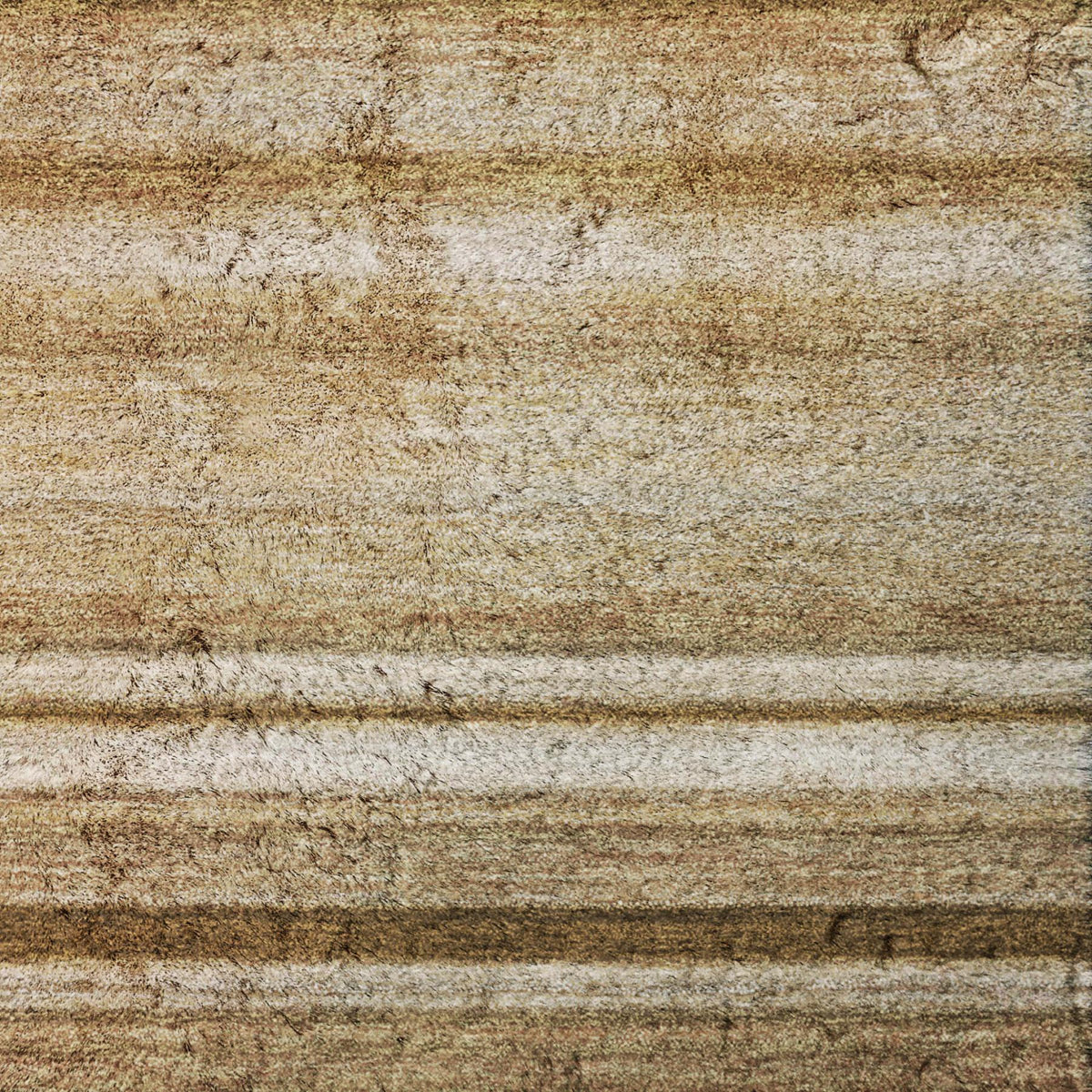 3' X 5' Chocolate And Gray Striped Shag Washable Area Rug With UV Protection - HomeRoots - Flyclothing LLC
