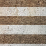 8' X 10' Chocolate And Ivory Striped Shag Washable Area Rug With UV Protection - HomeRoots - Flyclothing LLC