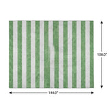 9' X 12' Green And Ivory Striped Shag Washable Area Rug With UV Protection - HomeRoots - Flyclothing LLC