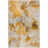 8' X 10' Orange And Copper Abstract Shag Washable Area Rug With UV Protection - HomeRoots - Flyclothing LLC