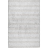 8' X 10' Ivory And Cream Striped Shag Washable Area Rug With UV Protection - HomeRoots - Flyclothing LLC