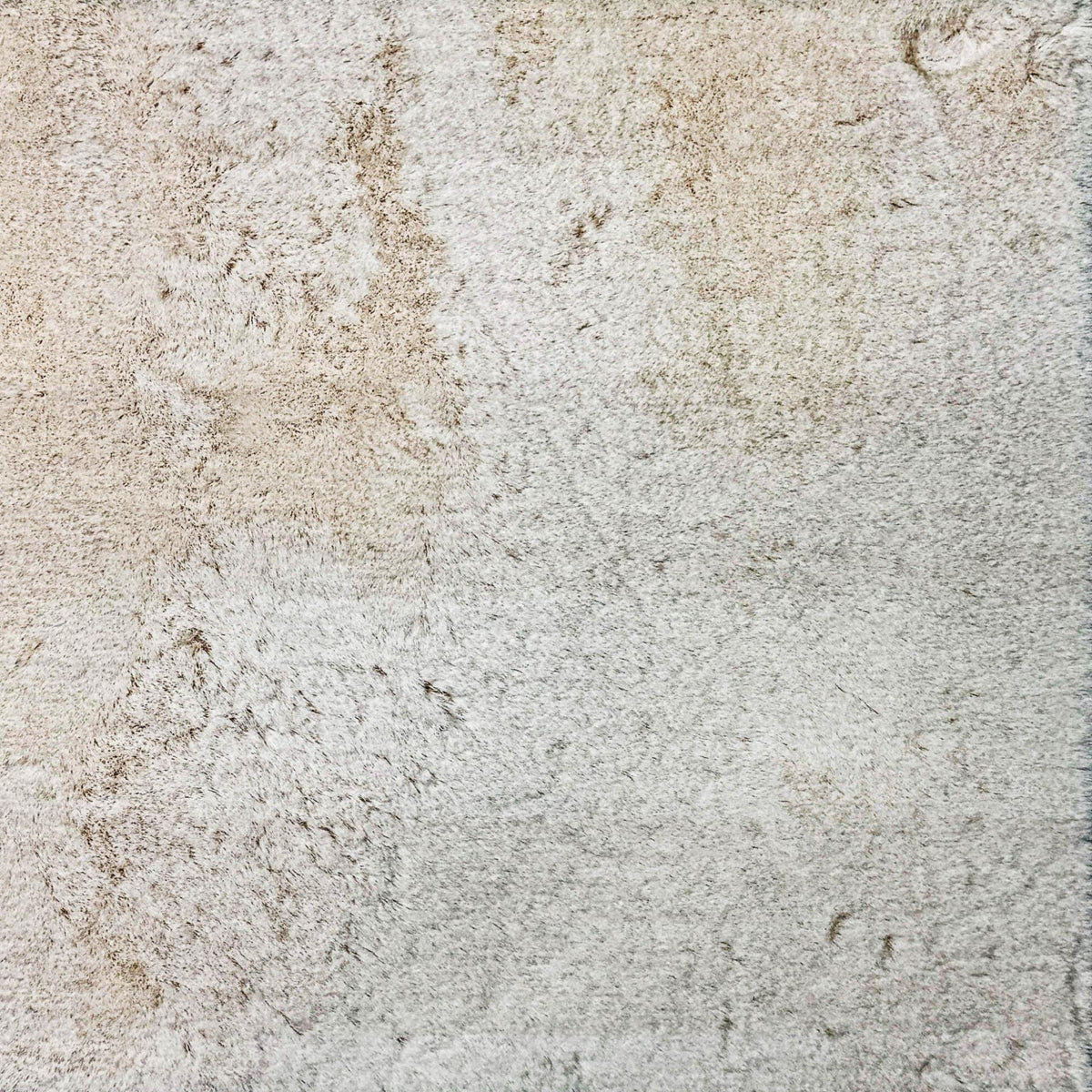 8' X 10' Ivory And Cream Striped Shag Washable Area Rug With UV Protection - HomeRoots - Flyclothing LLC