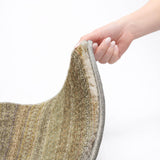 9' X 12' Khaki And Gray Striped Shag Washable Area Rug With UV Protection - HomeRoots - Flyclothing LLC