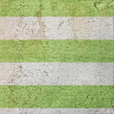 8' X 10' Lime Green And Ivory Striped Shag Washable Area Rug With UV Protection - HomeRoots - Flyclothing LLC