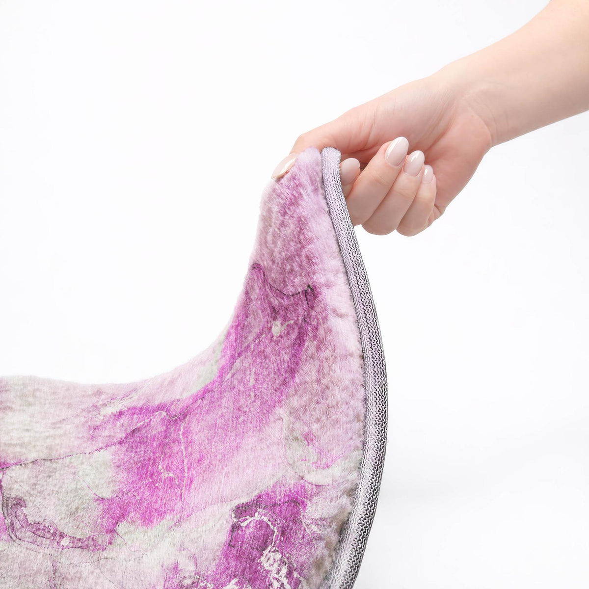 9' X 12' Pink And Blush Abstract Shag Washable Area Rug With UV Protection - HomeRoots - Flyclothing LLC
