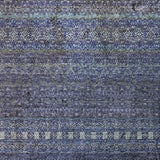 9' X 12' Navy Blue And Denim Blue Striped Shag Washable Area Rug With UV Protection - HomeRoots - Flyclothing LLC