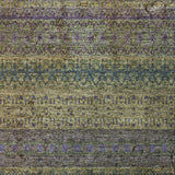 8' X 10' Olive Green And Green Striped Shag Washable Area Rug With UV Protection - HomeRoots - Flyclothing LLC