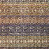 5' X 8' Orange And Beige Striped Shag Washable Area Rug With UV Protection - HomeRoots - Flyclothing LLC