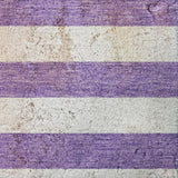 8' X 10' Purple And Ivory Striped Shag Washable Area Rug With UV Protection - HomeRoots - Flyclothing LLC