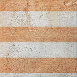 10' X 14' Salmon And Ivory Striped Shag Washable Area Rug With UV Protection - HomeRoots - Flyclothing LLC