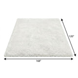 10' X 14' Salmon And Ivory Striped Shag Washable Area Rug With UV Protection - HomeRoots - Flyclothing LLC