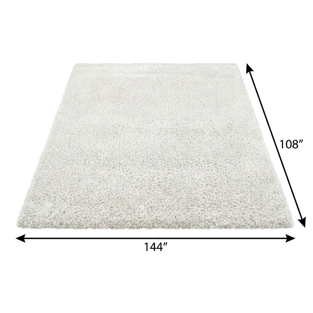 9' X 12' Taupe And Ivory Striped Shag Washable Area Rug With UV Protection - HomeRoots - Flyclothing LLC