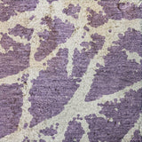 9' X 12' Purple And Ivory Geometric Shag Washable Area Rug With UV Protection - HomeRoots - Flyclothing LLC