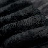 Black Corduroy Modular L Shaped Sofa and Chaise Sectional - HomeRoots - Flyclothing LLC