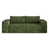 79" Green Corduroy Modular Sofa - HomeRoots - Flyclothing LLC