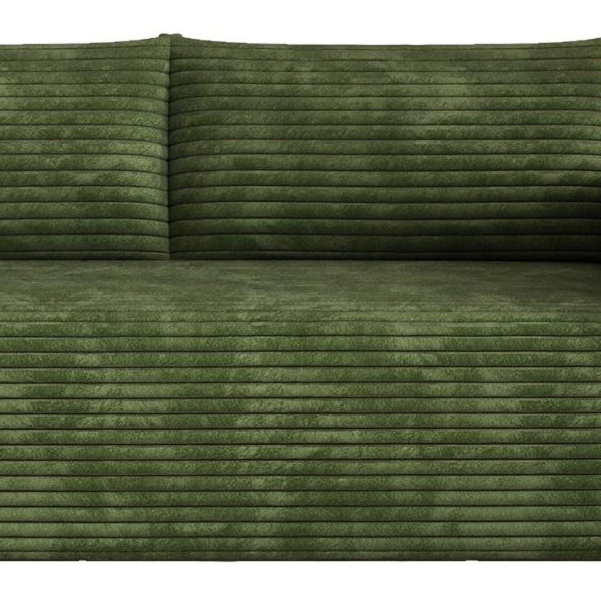 79" Green Corduroy Modular Sofa - HomeRoots - Flyclothing LLC