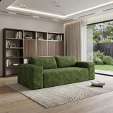79" Green Corduroy Modular Sofa - HomeRoots - Flyclothing LLC