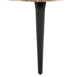 63" Walnut And Black Wood And Iron Live Edge Dining Table - HomeRoots - Flyclothing LLC