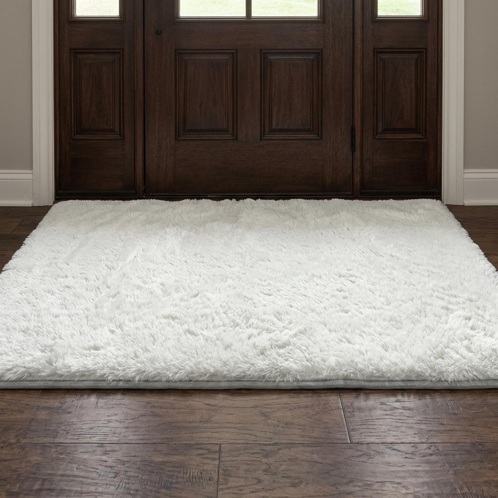 3' X 5' Beige And Taupe Abstract Shag Washable Area Rug With UV Protection - HomeRoots - Flyclothing LLC