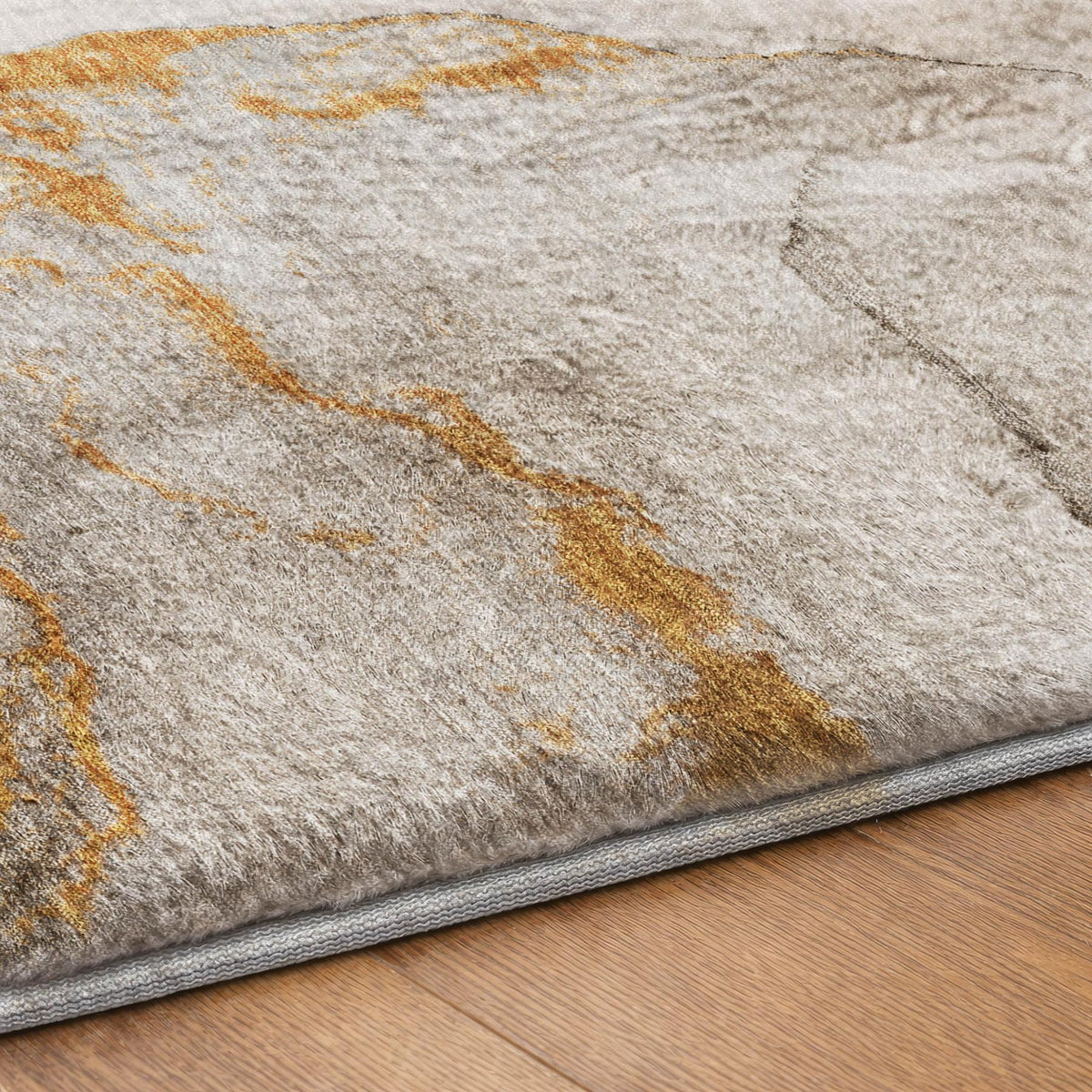 8' X 10' Beige And Taupe Abstract Shag Washable Area Rug With UV Protection - HomeRoots - Flyclothing LLC