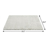 3' X 5' Blue And Denim Blue Abstract Shag Washable Area Rug With UV Protection - HomeRoots - Flyclothing LLC