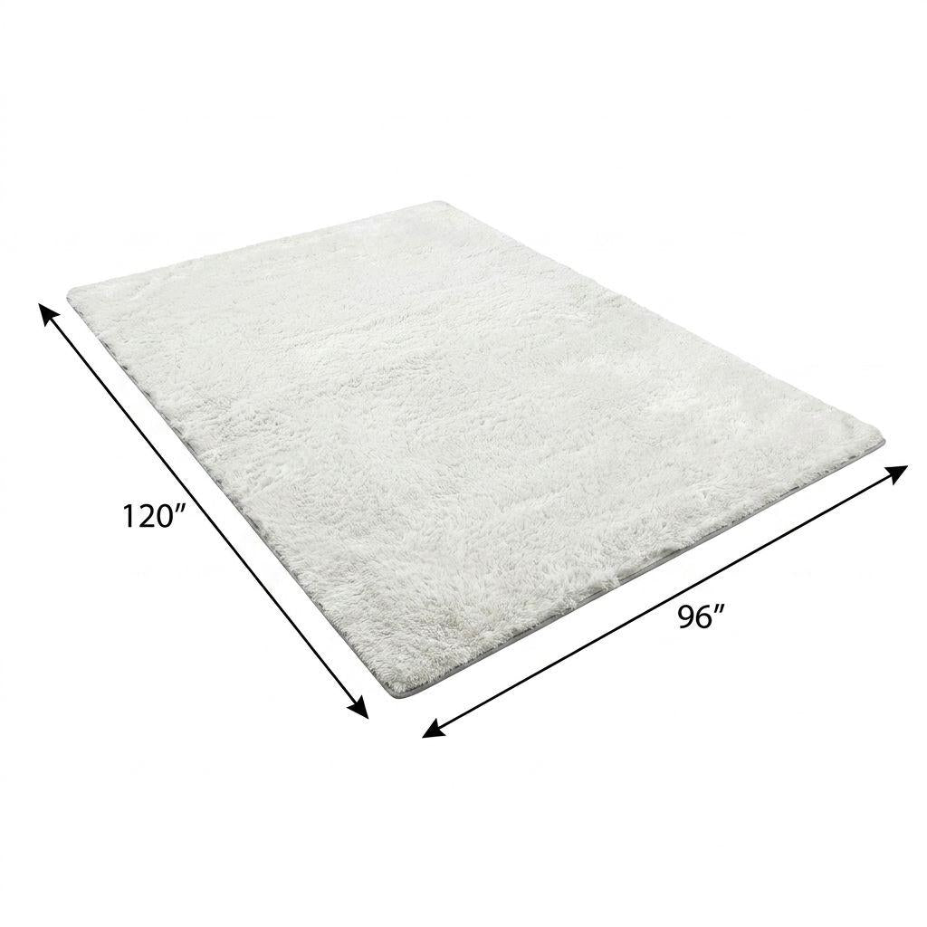 8' X 10' Green And Gray Abstract Shag Washable Area Rug With UV Protection - HomeRoots - Flyclothing LLC