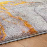 3' X 5' Teal And Blue Abstract Shag Washable Area Rug With UV Protection - HomeRoots - Flyclothing LLC