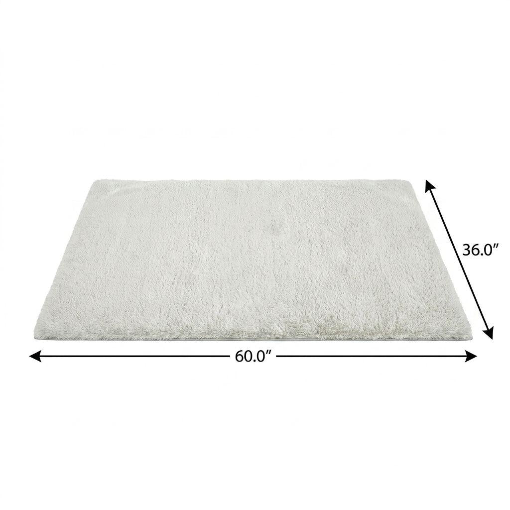 3' X 5' Teal And Blue Abstract Shag Washable Area Rug With UV Protection - HomeRoots - Flyclothing LLC
