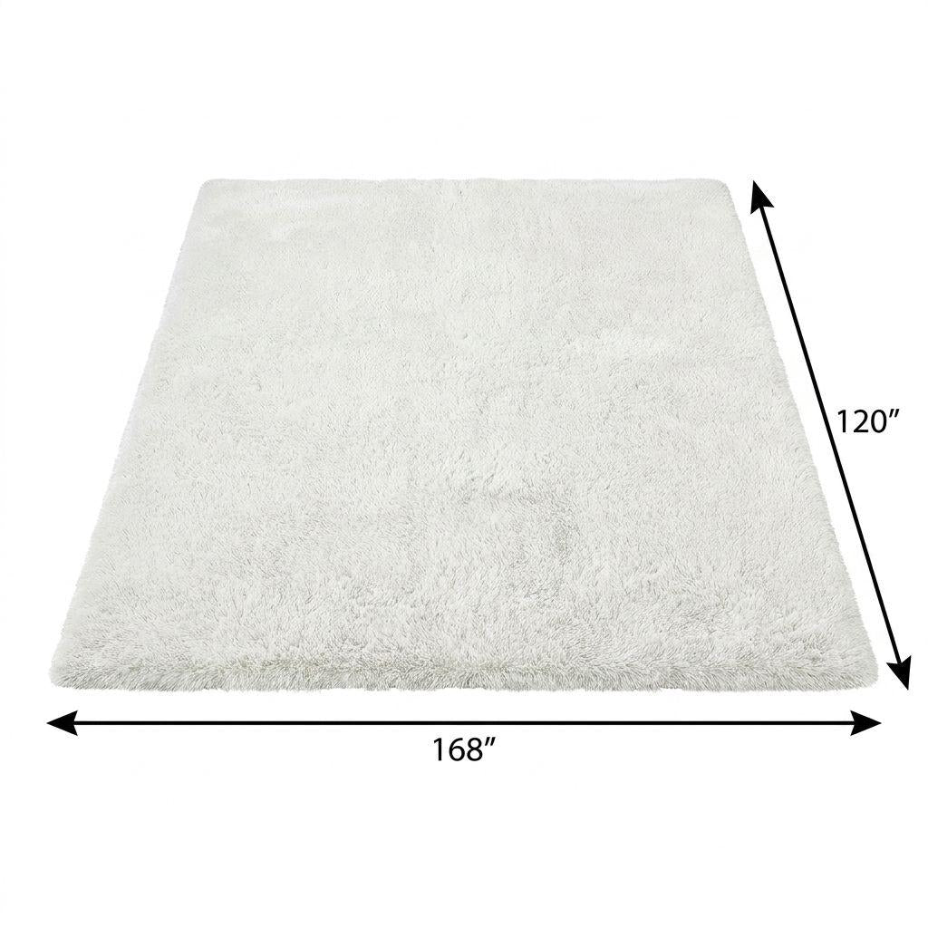 10' X 14' Teal And Blue Abstract Shag Washable Area Rug With UV Protection - HomeRoots - Flyclothing LLC