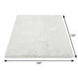 10' X 14' Teal And Blue Abstract Shag Washable Area Rug With UV Protection - HomeRoots - Flyclothing LLC