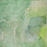 5' X 8' Green And Teal Abstract Shag Washable Area Rug With UV Protection - HomeRoots - Flyclothing LLC