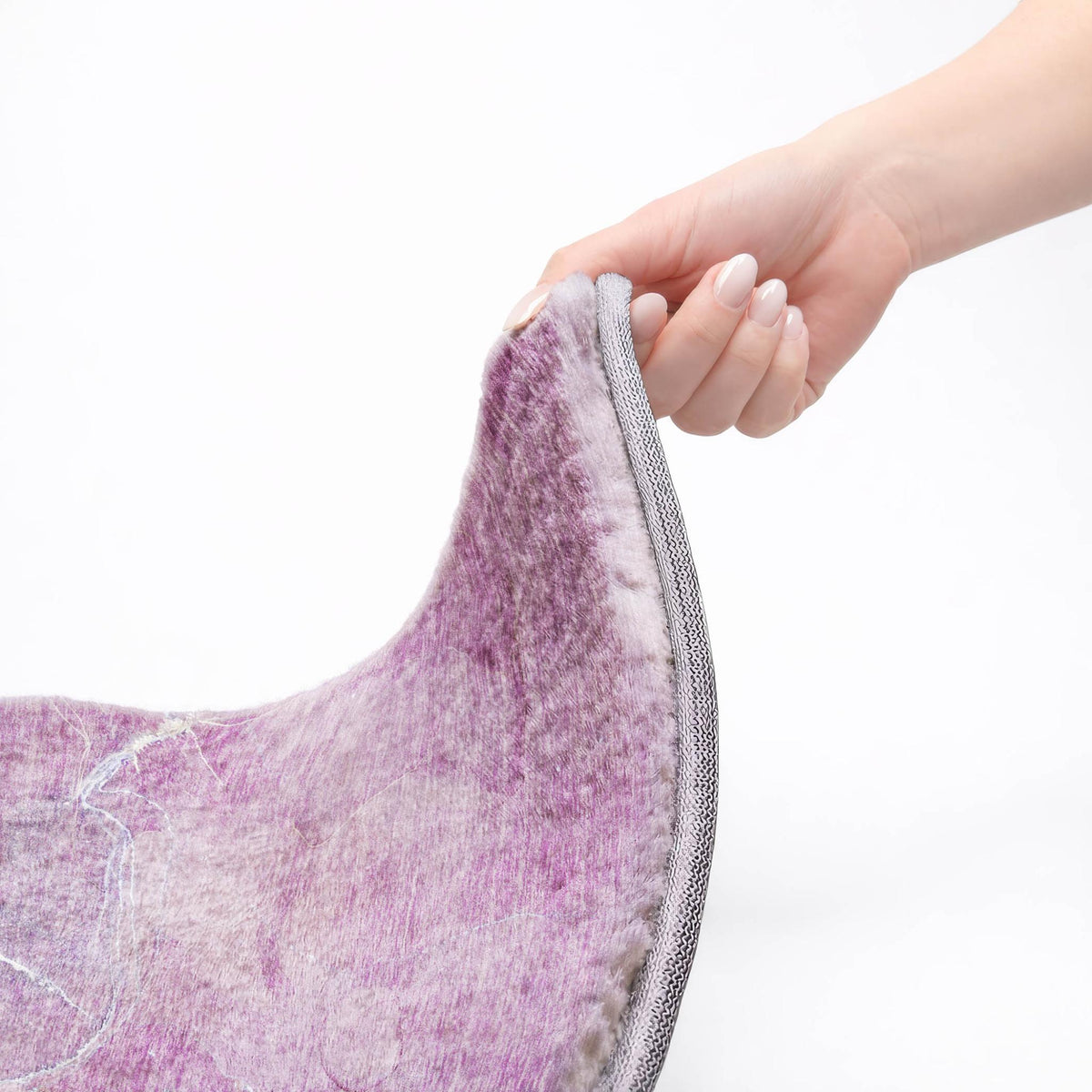 3' X 5' Purple And Lavender Abstract Shag Washable Area Rug With UV Protection - HomeRoots - Flyclothing LLC