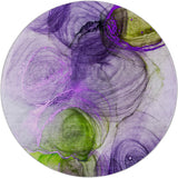 8' Purple And Lavender Abstract Shag Washable Round Rug With UV Protection - HomeRoots - Flyclothing LLC
