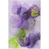 9' X 12' Purple And Lavender Abstract Shag Washable Area Rug With UV Protection - HomeRoots - Flyclothing LLC