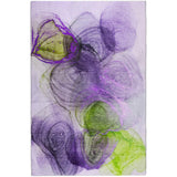 9' X 12' Purple And Lavender Abstract Shag Washable Area Rug With UV Protection - HomeRoots - Flyclothing LLC