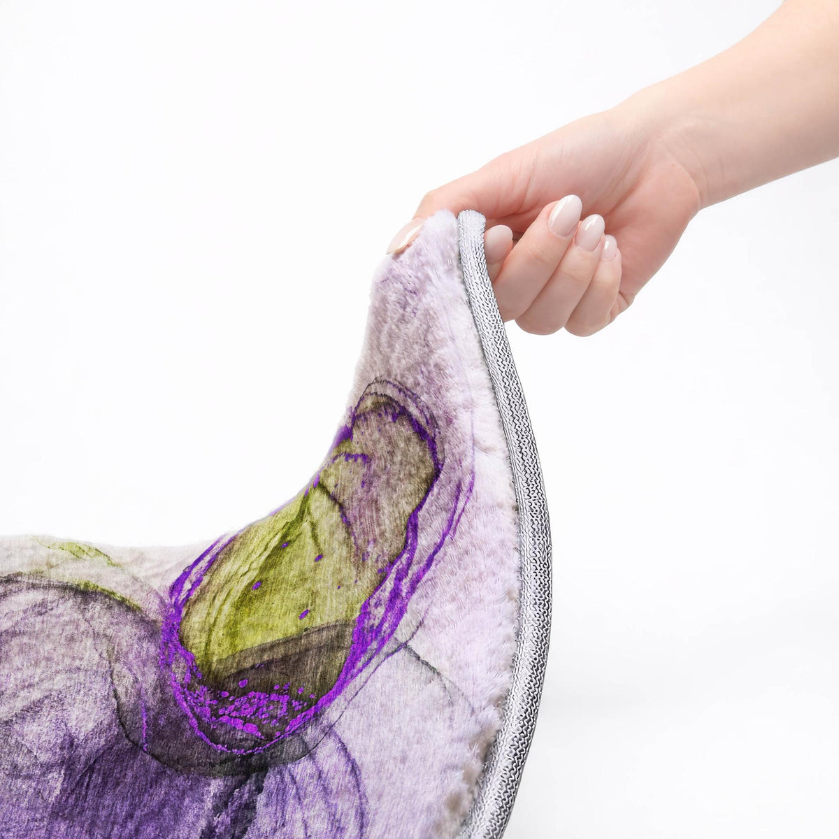 9' X 12' Purple And Lavender Abstract Shag Washable Area Rug With UV Protection - HomeRoots - Flyclothing LLC