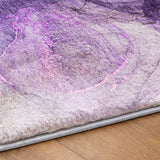 9' X 12' Purple And Lavender Abstract Shag Washable Area Rug With UV Protection - HomeRoots - Flyclothing LLC
