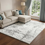 8' X 10' Green And Gray Abstract Shag Washable Area Rug With UV Protection - HomeRoots - Flyclothing LLC