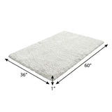 3' X 5' Ivory And Beige Abstract Shag Washable Area Rug With UV Protection - HomeRoots - Flyclothing LLC