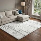 10' X 14' Ivory And Beige Abstract Shag Washable Area Rug With UV Protection - HomeRoots - Flyclothing LLC