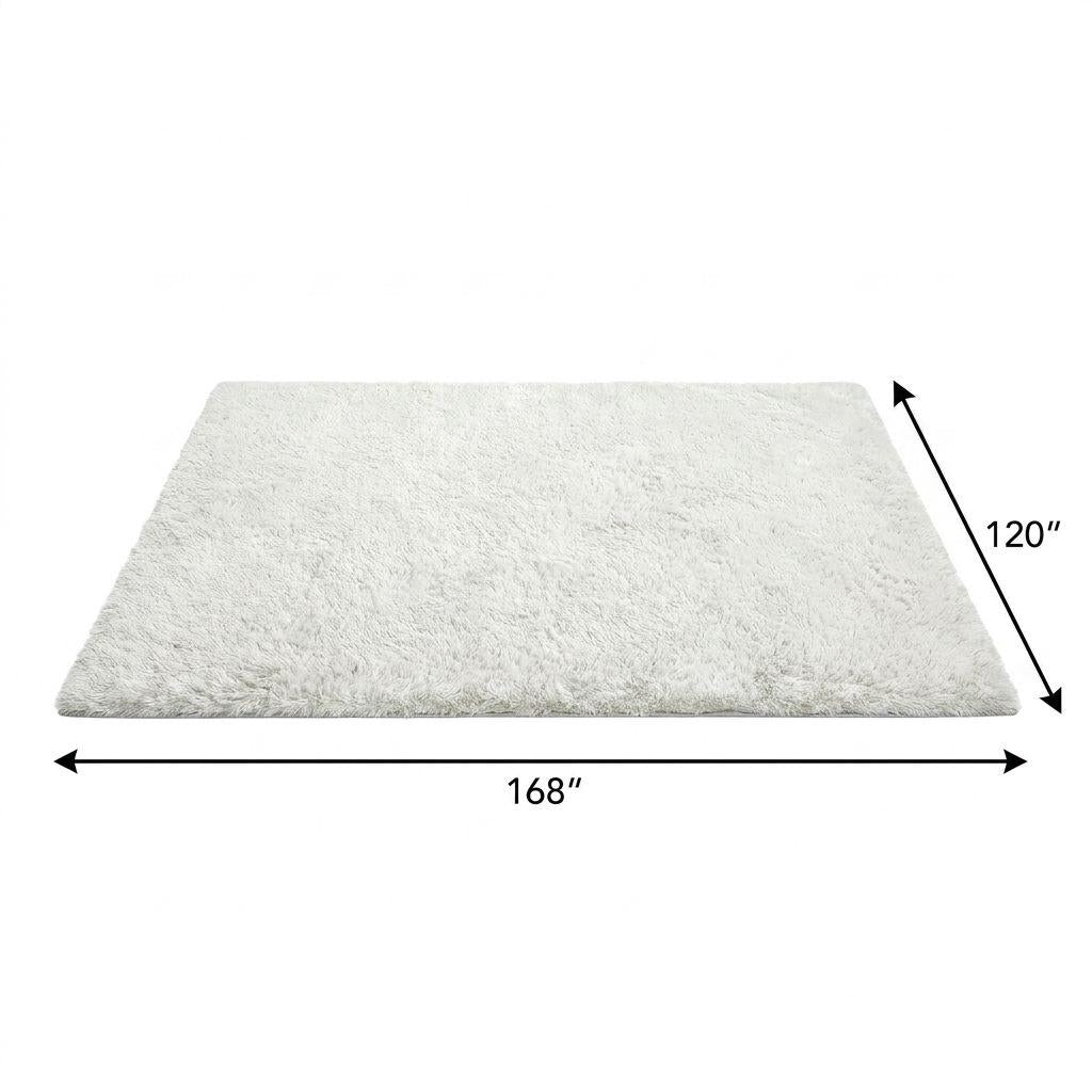 10' X 14' Ivory And Beige Abstract Shag Washable Area Rug With UV Protection - HomeRoots - Flyclothing LLC